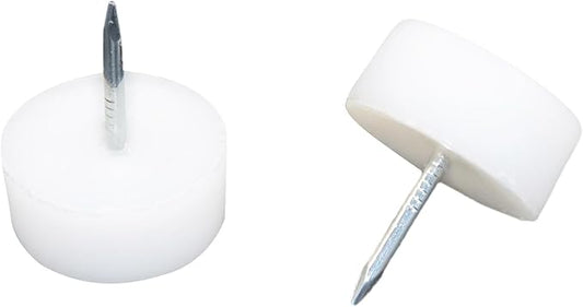 20 Pcs Furniture Feet Nail Plastic Glide Nails Round Chair Table Leg Protector by Boguish