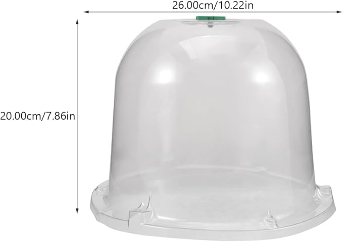 Mikikit Garden Cloche Dome Seedling Cover Plant Humidity Dome Nursery Protector - Image 4