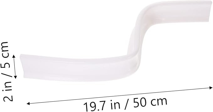 Retaining Strip for Bathroom Kitchen Bendable Water Baffle Strip for Shower Wet - Image 2