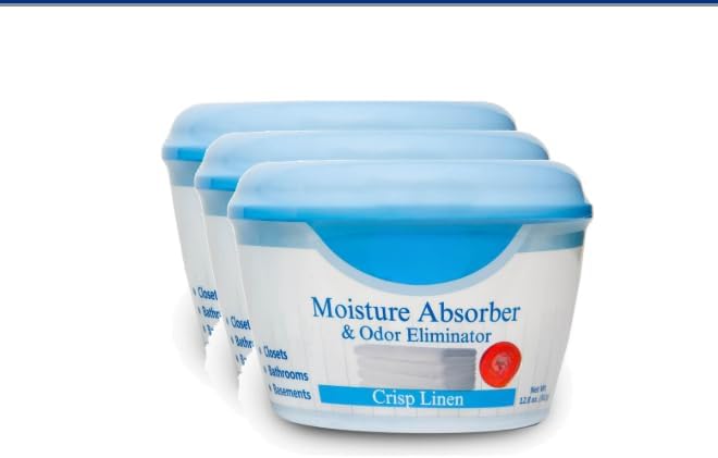 NEW For Closets Moisture Absorber & Odor Eliminator, Crisp Linen, 12.8 oz by Unknown