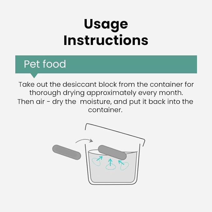 Pet Food Moisture Absorber – Reusable Diatomite Drying Blocks - Image 7