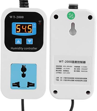 Humidity Controller, WT2000 Humidistat Mushroom Greenhouse Pre Wired Outlet - Image 2