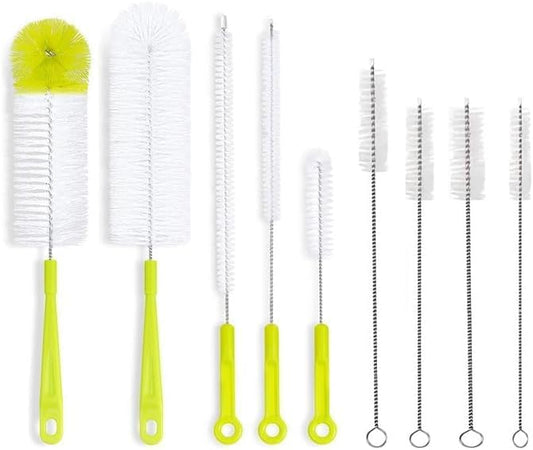 9 Pack Bottle Cleaning Brush Set, Long Handle Bottle Cleaner Brush, Deep by Nolohoo