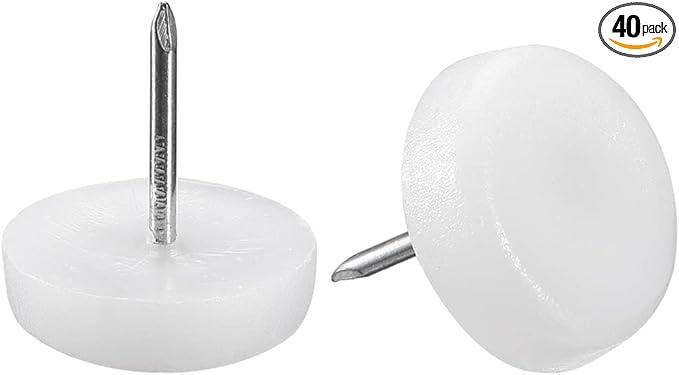 uxcell Furniture Feet Nail Plastic Glide Nails Chair Table Leg Protector Pads by uxcell