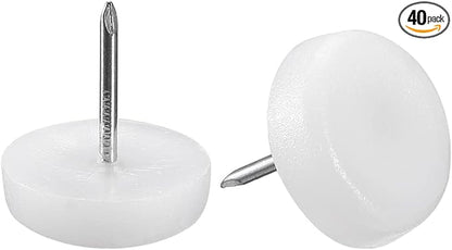 uxcell Furniture Feet Nail Plastic Glide Nails Chair Table Leg Protector Pads by uxcell