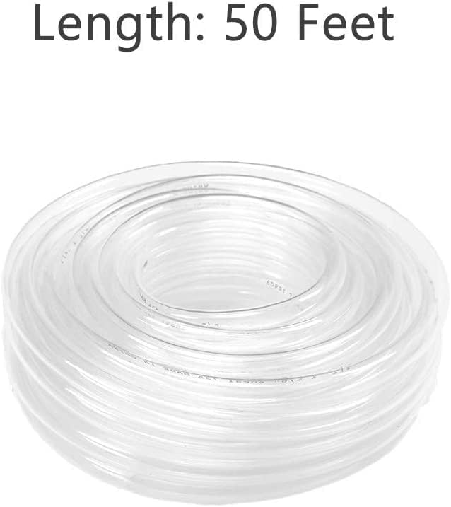 Eastrans 50ft x 1/8" ID Clear Vinyl Tubing, Flexible Hybrid PVC Tubing Hose - Image 4
