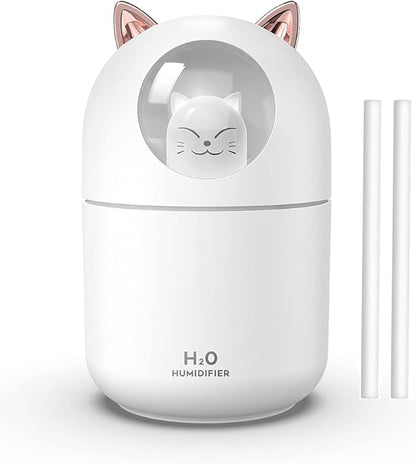 Portable Small Humidifier, 300ml Mini Cool Mist Humidifier by Dgffan