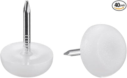 uxcell Furniture Feet Nail Plastic Glide Nails Chair Table Leg Protector Pads by uxcell