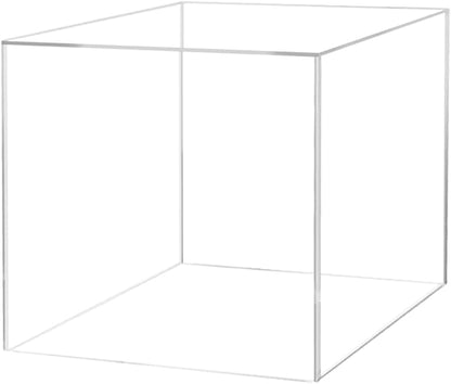 12 Inch Acrylic Display Riser Boxes Clear Hollow Bottom No Lid Retail Product by MarketingHolders