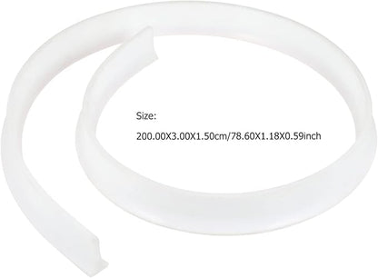 LIFKOME 2m Bathroom Strip Kitchen Desktop Strip Shower Water Blocker Edge Guard - Image 2