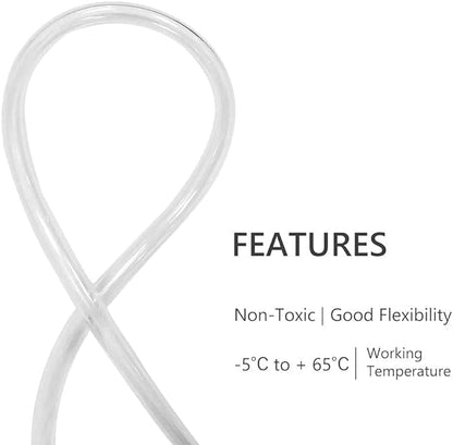 Eastrans Clear Vinyl Tubing Flexible PVC Tubing, Hybrid PVC Hose, Lightweight - Image 3