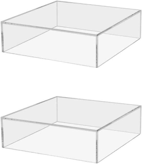 2 Pack Clear Acrylic Display Box by MarketingHolders