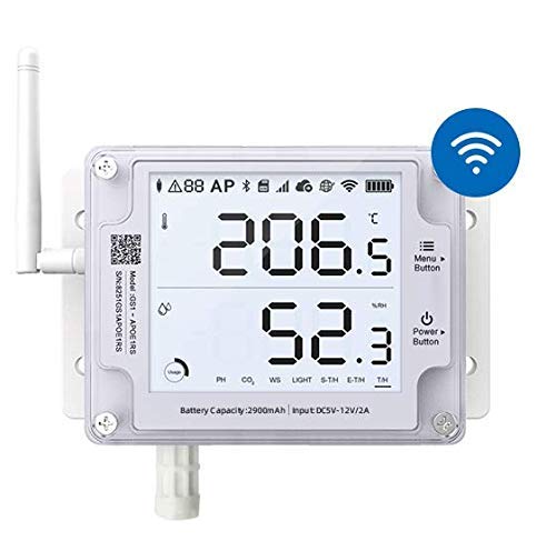 Ubibot GS1-AETH1RS + Siren Bundle Ethernet Thermometer Hygrometer, WiFi - Image 3