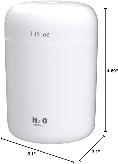 Colorful Cool Mini Humidifier, USB Personal Desktop Humidifier - Image 7