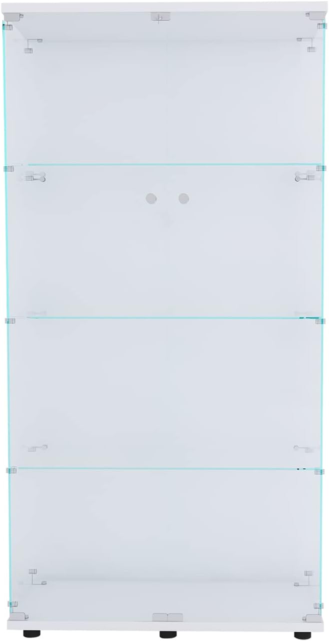 Yoluckea 4 Shelves Glass Display Cabinet - Image 8