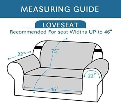 H.VERSAILTEX 100% Waterproof Sofa Slipcover Washable Loveseat Cover - Image 3