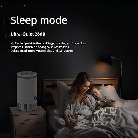 2-in-1 Humidifier and Air Purifier Combo, Mistless Evaporative Humidifier and - Image 5