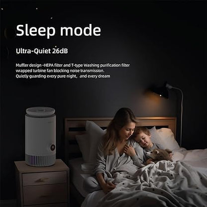 2-in-1 Humidifier and Air Purifier Combo, Mistless Evaporative Humidifier and - Image 5