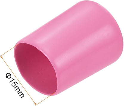 uxcell 20pcs Rubber End Caps 15mm ID Vinyl PVC Round Tube Bolt Cap Cover Screw - Image 3
