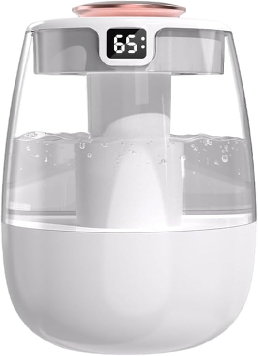 DONGKER Double Spray Humidifier, 1L Silent USB Digital Display Humidifier by DONGKER