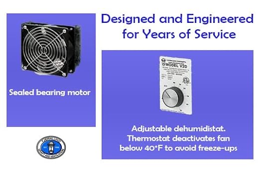 Tjernlund V2D Underaire Crawlspace Ventilator Fan Moisture Reducing 220 CFM - Image 4