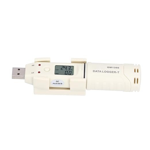 Temperature Data Logger, Temperature and Humidity Data Logger Battery Powered by Unknown