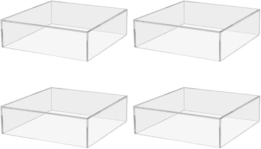 4 Pack Clear Acrylic Display Box by MarketingHolders