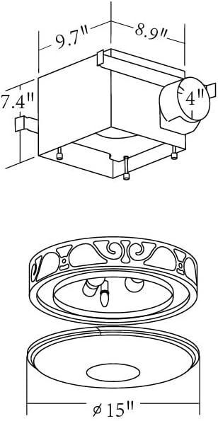 Good Housekeeping Roman Decorative 110 CFM 3.0 Sones Bathroom Ventilation - Image 5