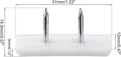 uxcell Furniture Feet Nail Plastic Glide Nails Square Chair Table Leg Protector - Image 2