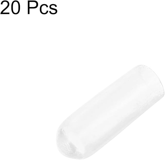 uxcell 20pcs Rubber End Caps 4.5mm ID Vinyl Round Tube Bolt Cap Cover Thread - Image 2