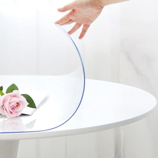 28 Inch Round Clear Plastic Table Protector by SoRoel