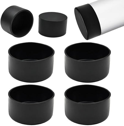 2-1/2" Silicone Chair Leg Floor Protectors, Rubber Chair Leg Caps, Non-Slip by EASYEAH
