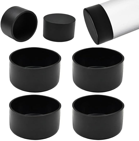 2-1/2" Silicone Chair Leg Floor Protectors, Rubber Chair Leg Caps, Non-Slip by EASYEAH