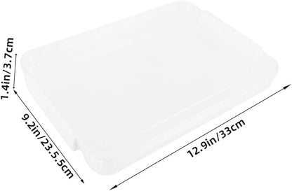 Flat Transparent File Storage Box Business Certificate Organizer - Image 2