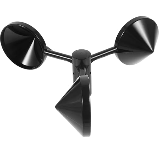 VANZACK Wind Direction Indicator 3-Cup Wind-Speed Sensor Anemometer Cover Air - Image 5