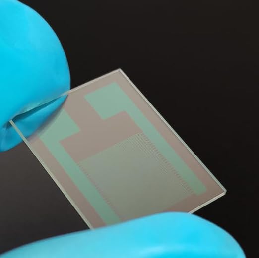 Qunguan IDE（Interdigital Electrode) on ito Glass 80μm Indium-Tin-Oxide Film by ConductiveglassforLab
