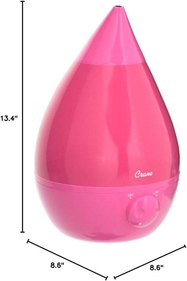 Crane Ultrasonic Humidifiers for Bedroom and Office, 1 Gallon Cool Mist Air - Image 9