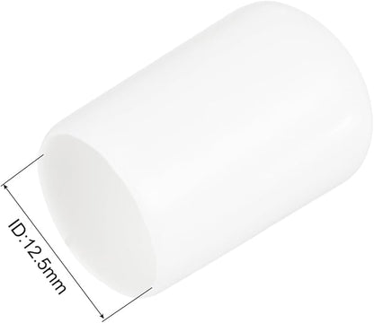 uxcell 20pcs Rubber End Caps 12.5mm ID Vinyl Round Tube Bolt Cap Cover Thread - Image 3