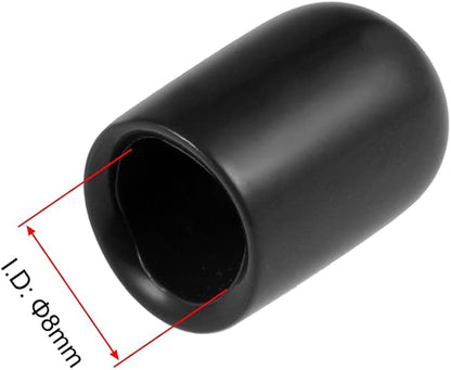 uxcell 20pcs Rubber End Caps 5/16" ID Vinyl Round Tube Bolt Cap Cover Thread - Image 3