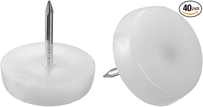 uxcell Furniture Feet Nail Plastic Glide Nails Chair Table Leg Protector Pads by uxcell