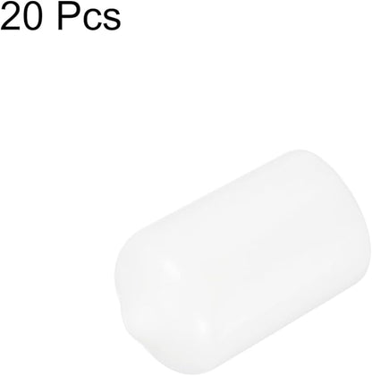 uxcell 20pcs Rubber End Caps 12.5mm ID Vinyl Round Tube Bolt Cap Cover Thread - Image 2