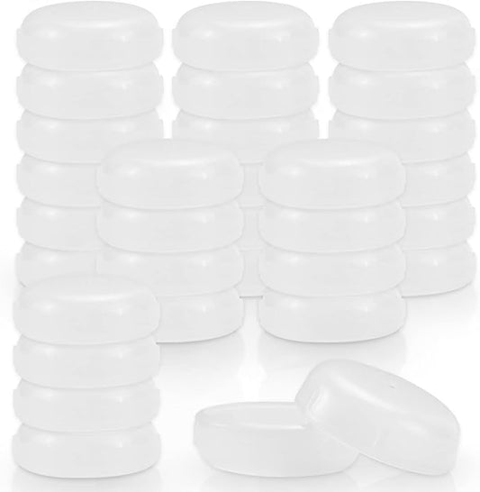 32 Pack Wrought Iron Patio Furniture Feet Caps 1-1/2 inch Round Plastic Outdoor by YourHomeApplianceMates