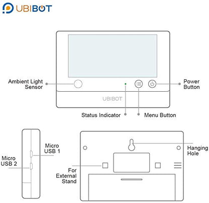 UbiBot Wireless Remote Smart Temperature Humidity Ambient Light Sensor WiFi - Image 5