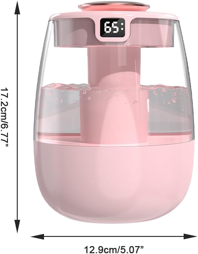 DONGKER Double Spray Humidifier, 1L Silent USB Digital Display Humidifier - Image 4