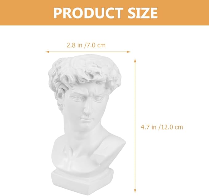 DOITOOL Greek Statue of David Collectible Figurine Cute Vase Vases - Image 5