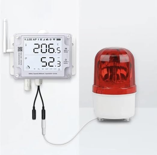 Ubibot GS1-AETH1RS + Siren Bundle Ethernet Thermometer Hygrometer, WiFi by UbiBot