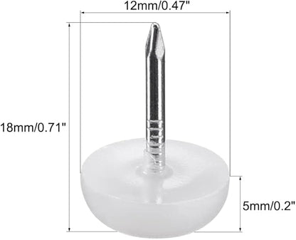 uxcell Furniture Feet Nail Plastic Glide Nails Chair Table Leg Protector Pads - Image 2
