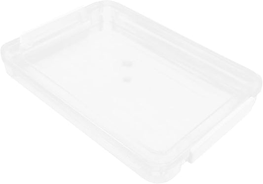 Flat Transparent Document Storage Box Pet File Organizer by KALLORY