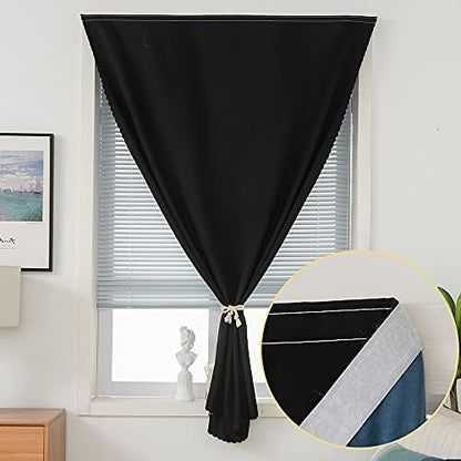 Autohesion Curtains for Windows, Bedroom Blackout Curtains for - Image 2