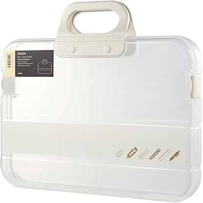 Portable File Box Clear Waterproof Document Storage Box by Radefasun